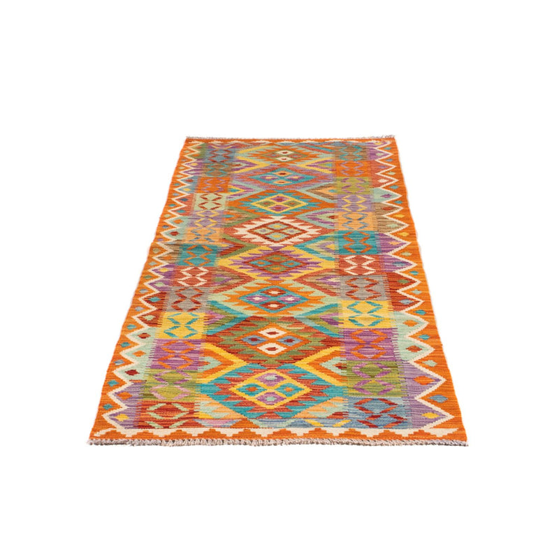 Løber Kelim Carpet - Splash - 210 x 83 cm - flerfarvet