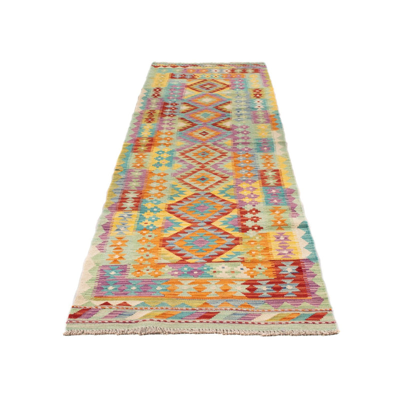 Løber Kelim Carpet - Splash - 309 x 84 cm - flerfarvet