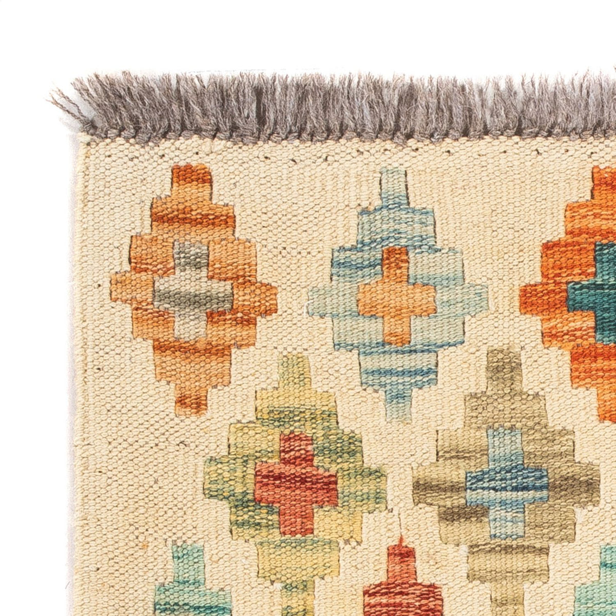 Kelim Carpet - Splash firkantet  - 52 x 50 cm - flerfarvet