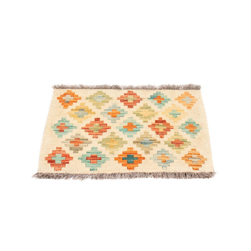 Kelim Carpet - Splash firkantet  - 52 x 50 cm - flerfarvet