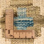 Kelim Carpet - Splash firkantet  - 52 x 50 cm - flerfarvet