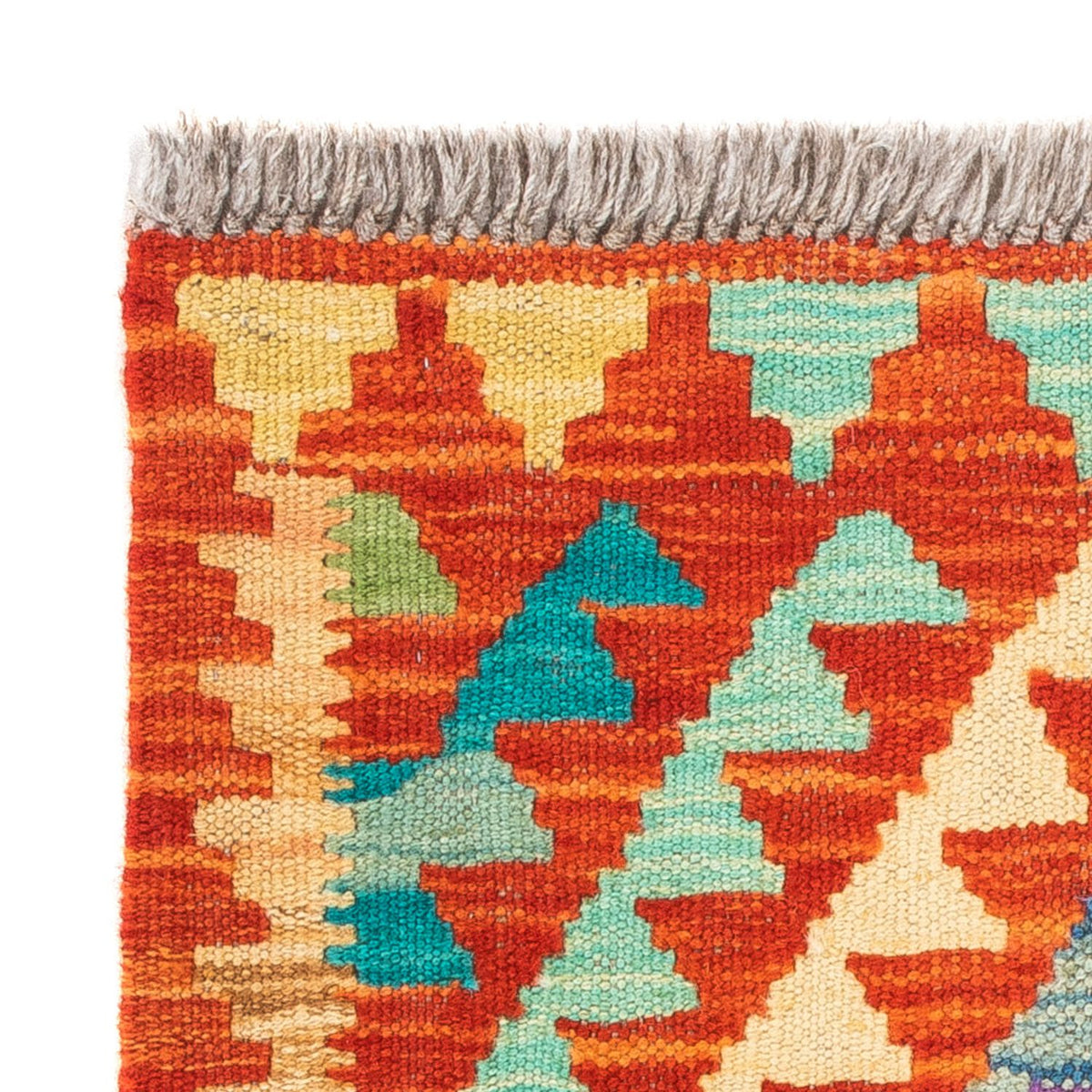 Kelim Carpet - Splash firkantet  - 52 x 50 cm - flerfarvet