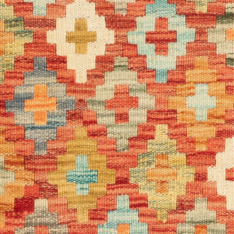 Kelim Carpet - Splash firkantet  - 52 x 50 cm - flerfarvet