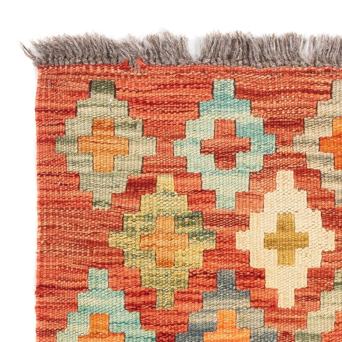 Kelim Carpet - Splash firkantet  - 52 x 50 cm - flerfarvet