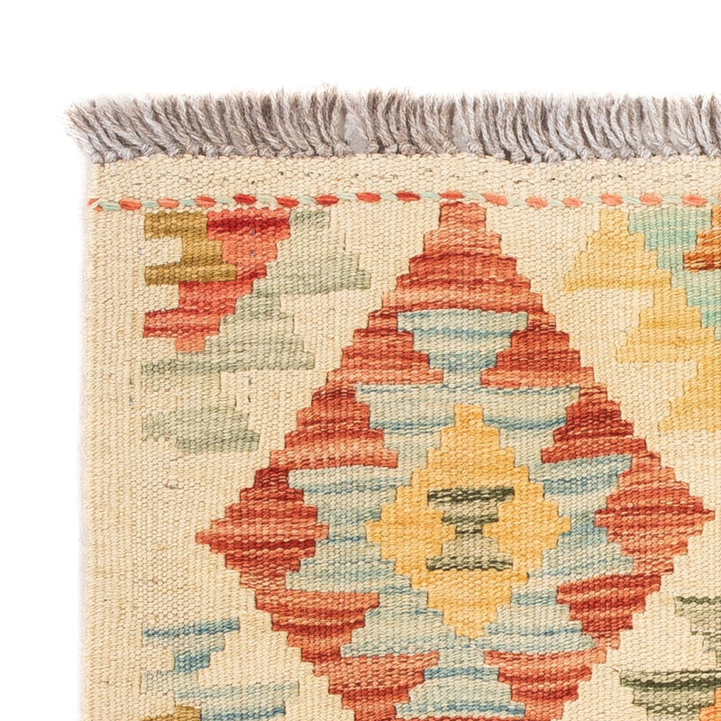 Kelim Carpet - Splash firkantet  - 52 x 50 cm - flerfarvet