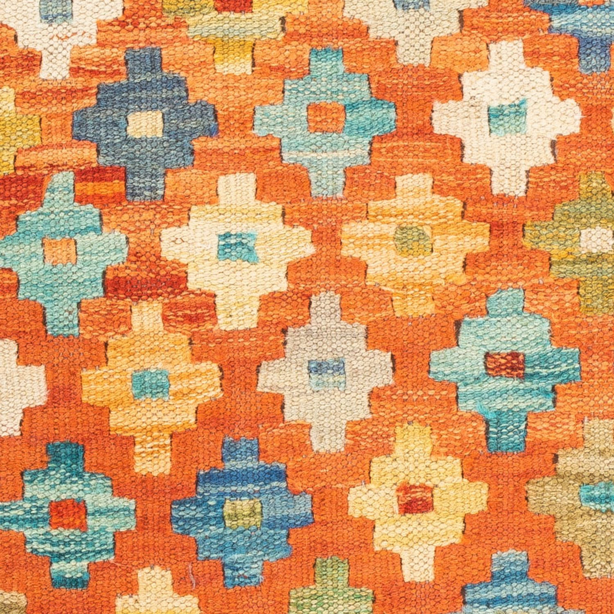 Kelim Carpet - Splash firkantet  - 52 x 50 cm - flerfarvet