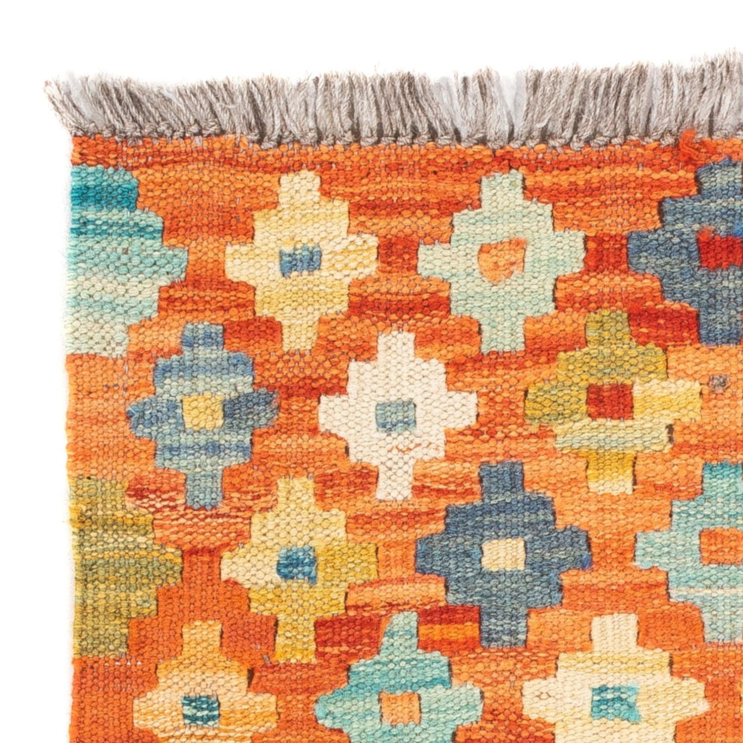 Kelim Carpet - Splash firkantet  - 52 x 50 cm - flerfarvet