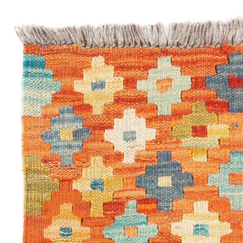 Kelim Carpet - Splash firkantet  - 52 x 50 cm - flerfarvet