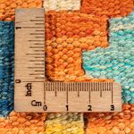 Kelim Carpet - Splash firkantet  - 52 x 50 cm - flerfarvet