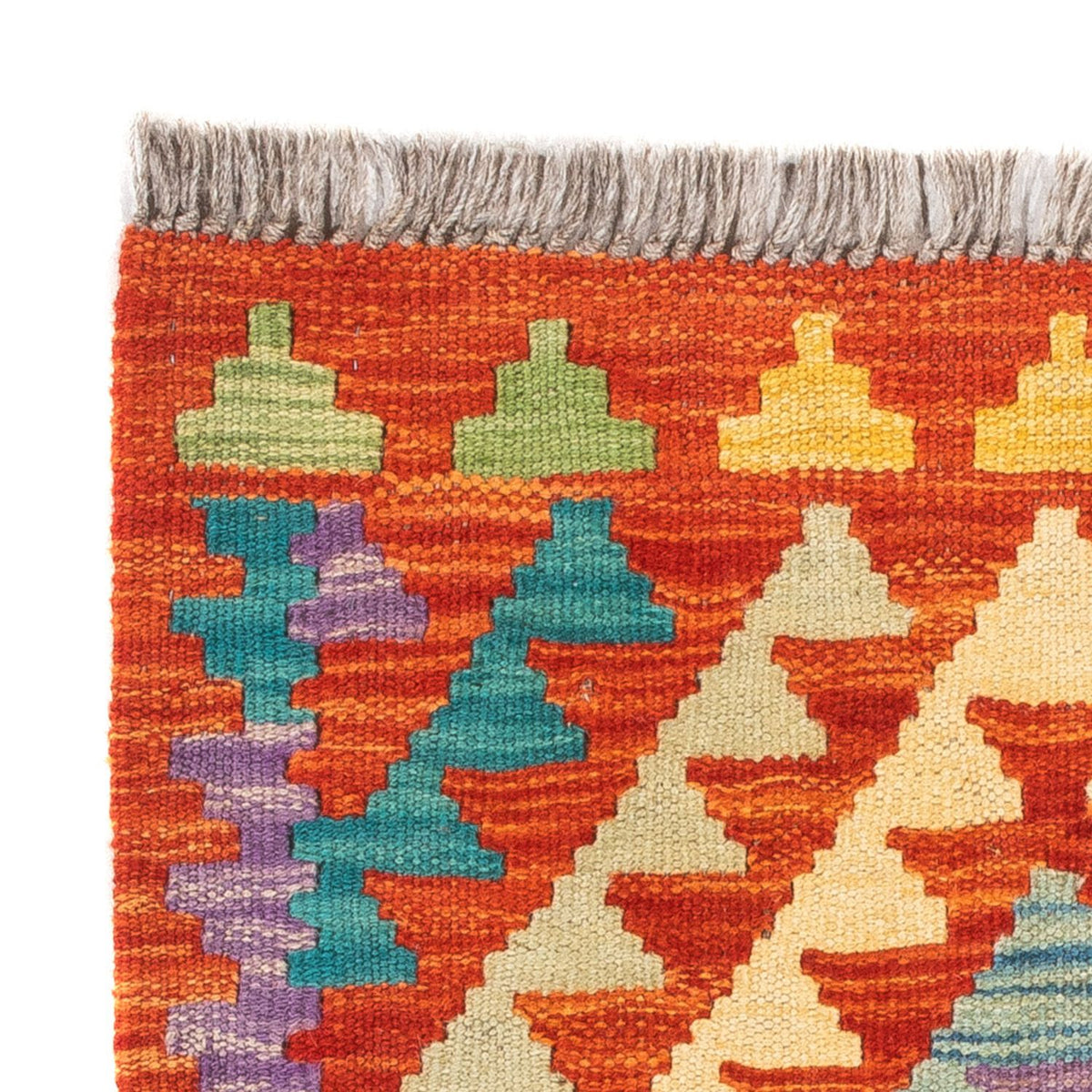 Kelim Carpet - Splash firkantet  - 52 x 50 cm - flerfarvet