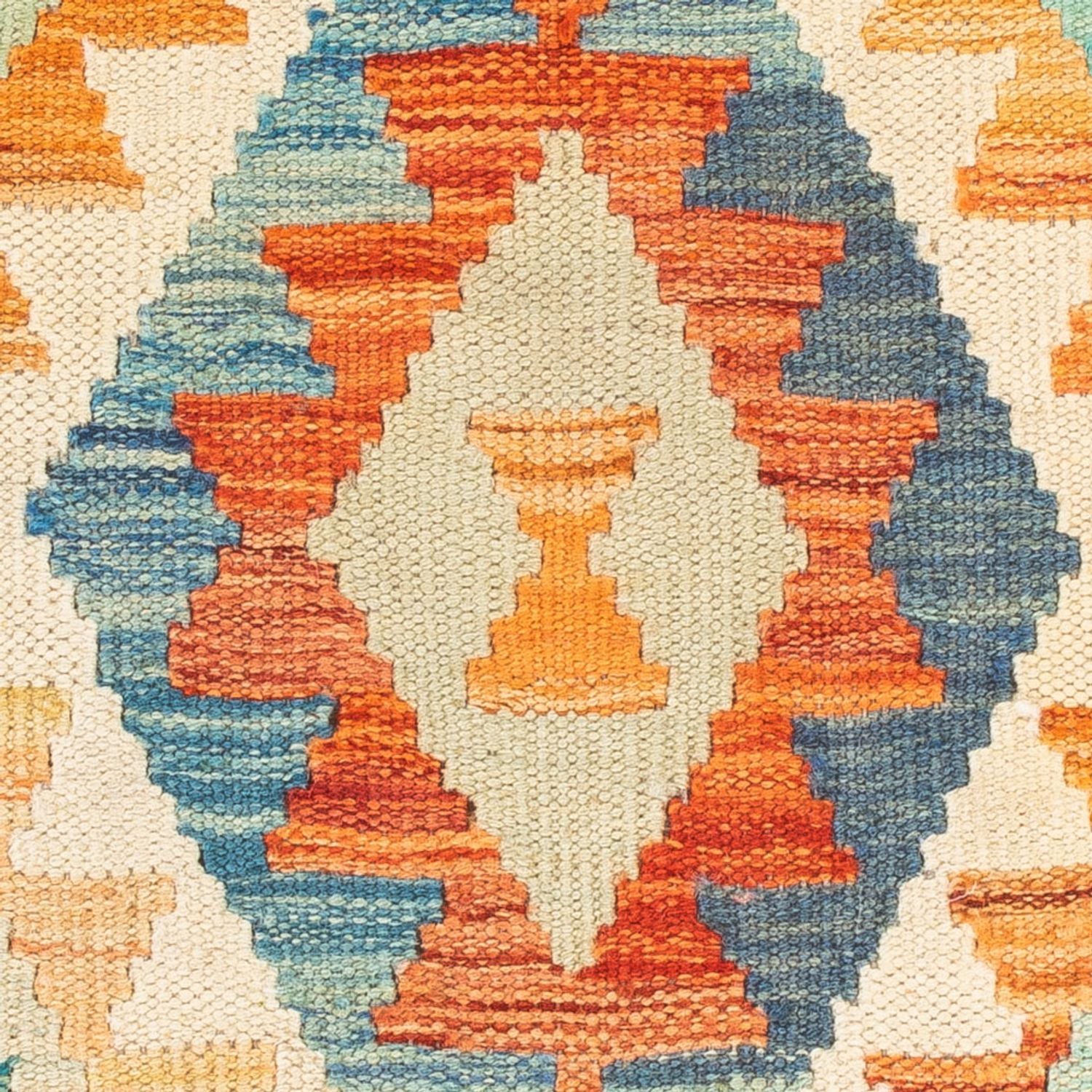 Kelim Carpet - Splash firkantet  - 52 x 50 cm - flerfarvet
