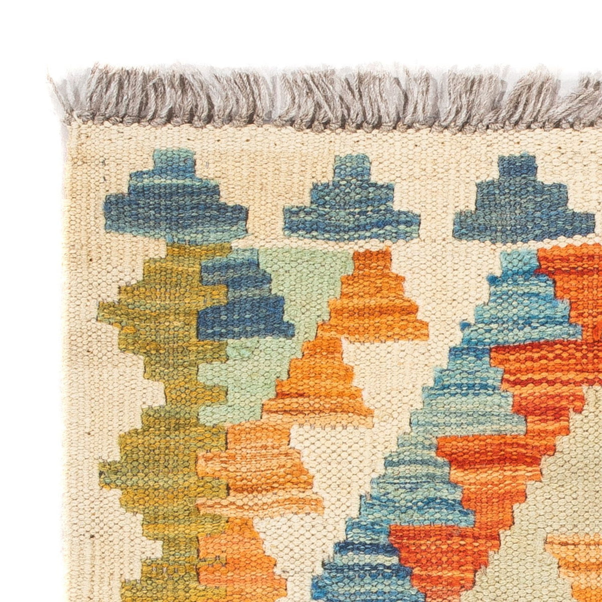 Kelim Carpet - Splash firkantet  - 52 x 50 cm - flerfarvet