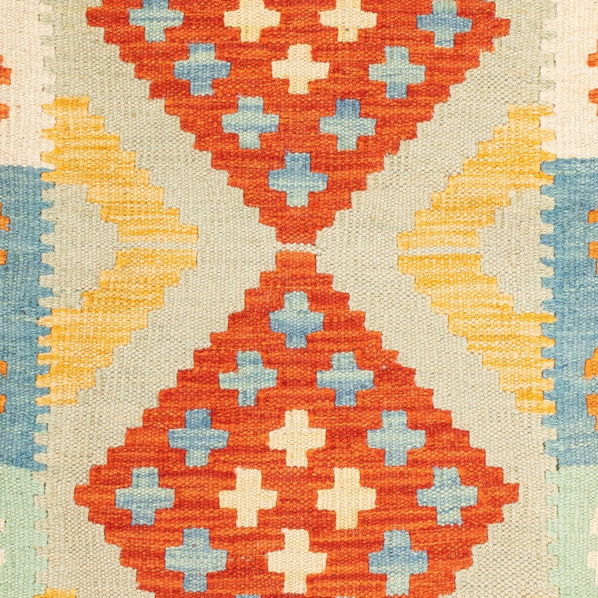Kelim Carpet - Splash - 89 x 63 cm - flerfarvet