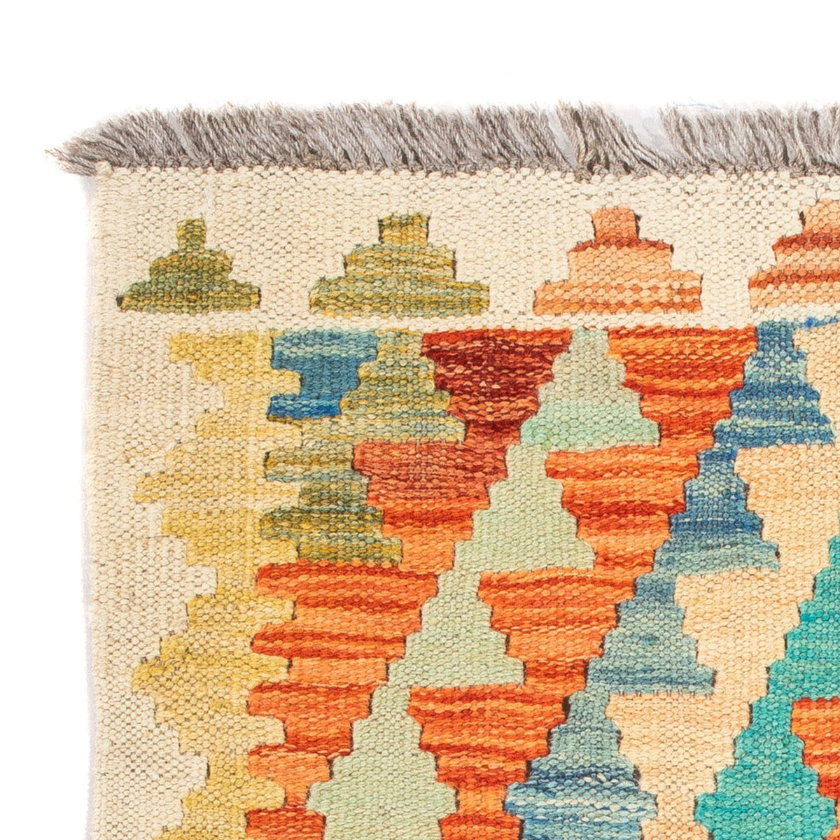 Kelim Carpet - Splash - 89 x 63 cm - flerfarvet