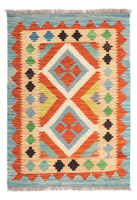 Kelim Carpet - Splash - 89 x 63 cm - flerfarvet