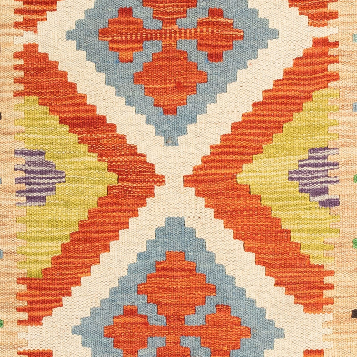 Kelim Carpet - Splash - 89 x 63 cm - flerfarvet