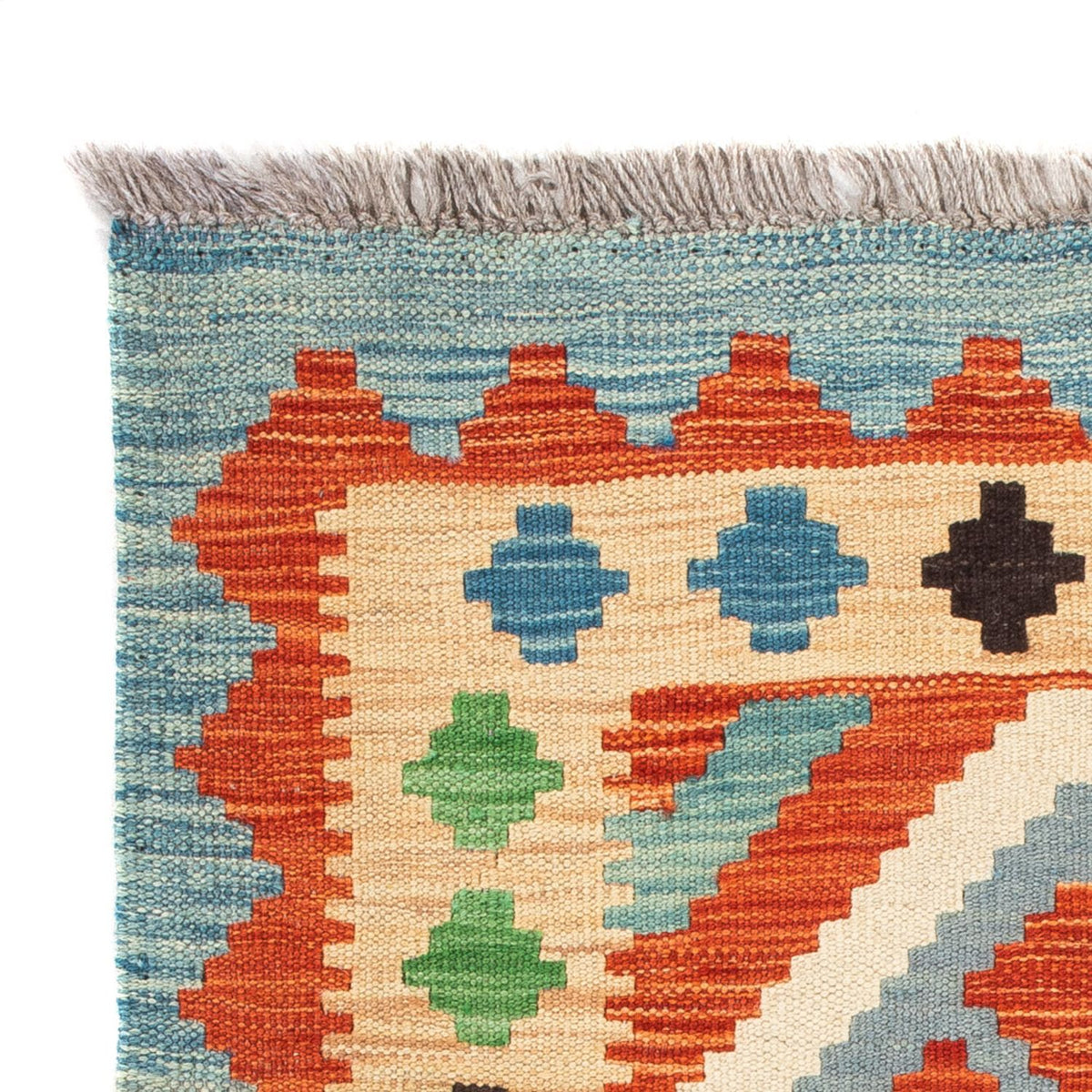 Kelim Carpet - Splash - 89 x 63 cm - flerfarvet