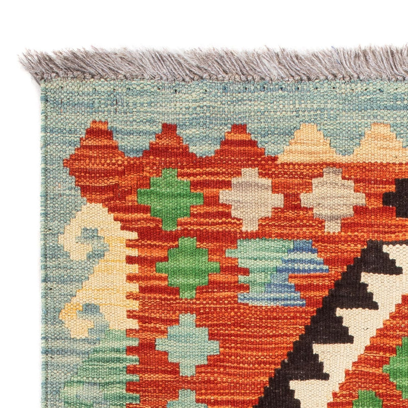 Kelim Carpet - Splash - 89 x 63 cm - flerfarvet