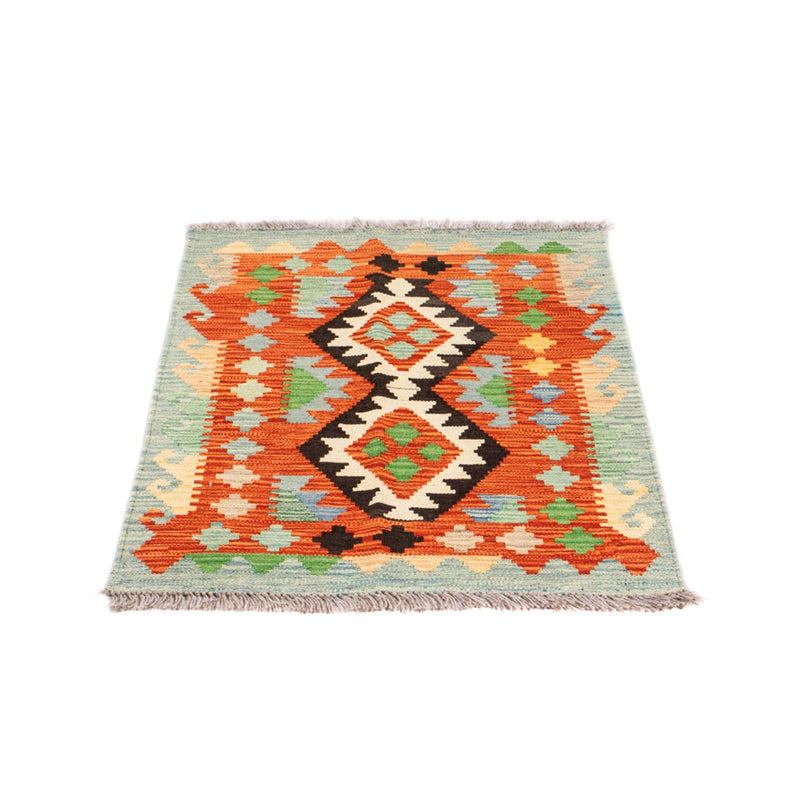 Kelim Carpet - Splash - 89 x 63 cm - flerfarvet