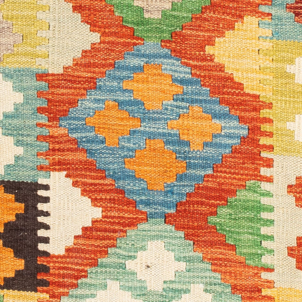 Kelim Carpet - Splash - 89 x 63 cm - flerfarvet