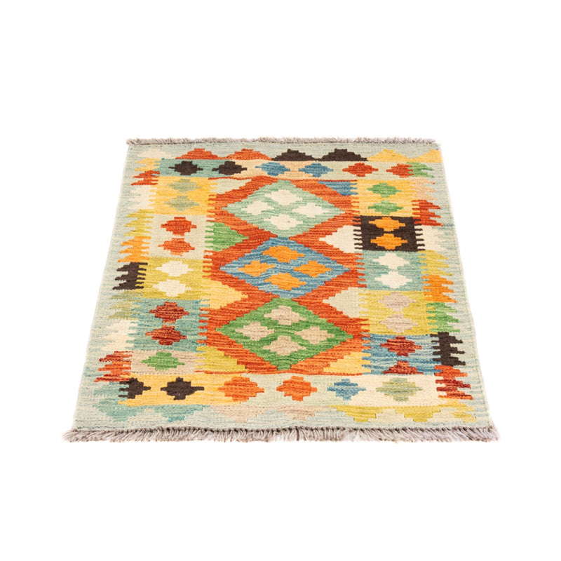 Kelim Carpet - Splash - 89 x 63 cm - flerfarvet