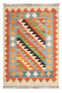 Kelim Carpet - Splash - 89 x 63 cm - flerfarvet