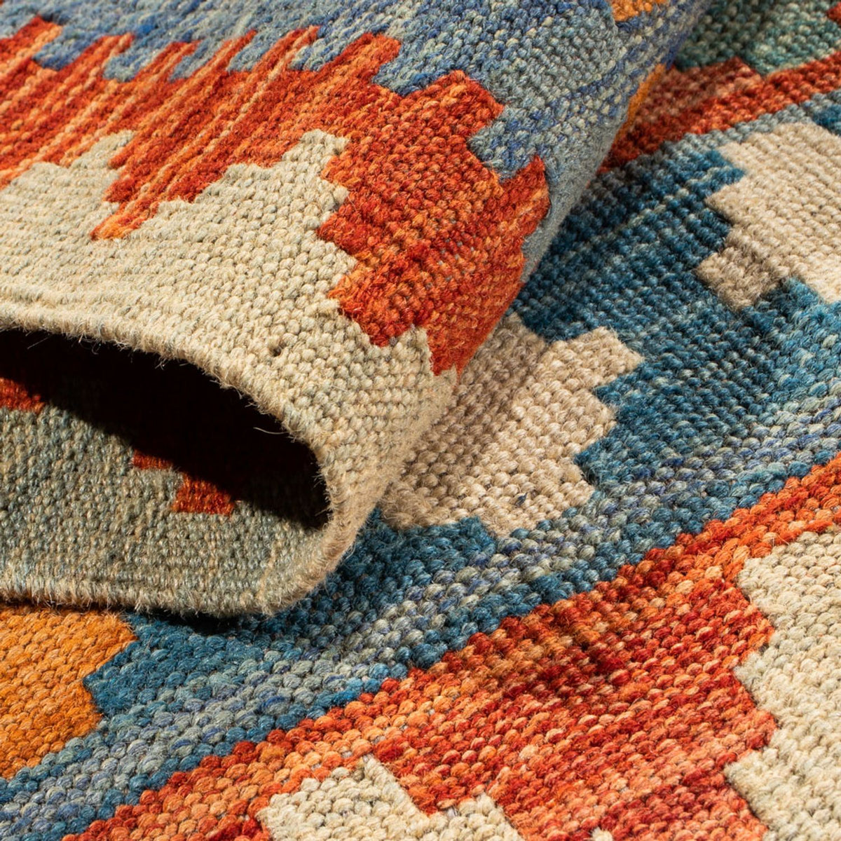 Kelim Carpet - Splash - 89 x 63 cm - flerfarvet