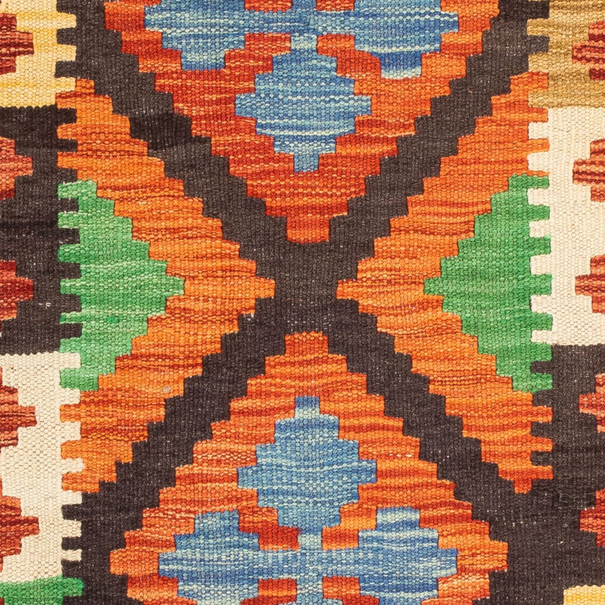 Kelim Carpet - Splash - 89 x 63 cm - flerfarvet