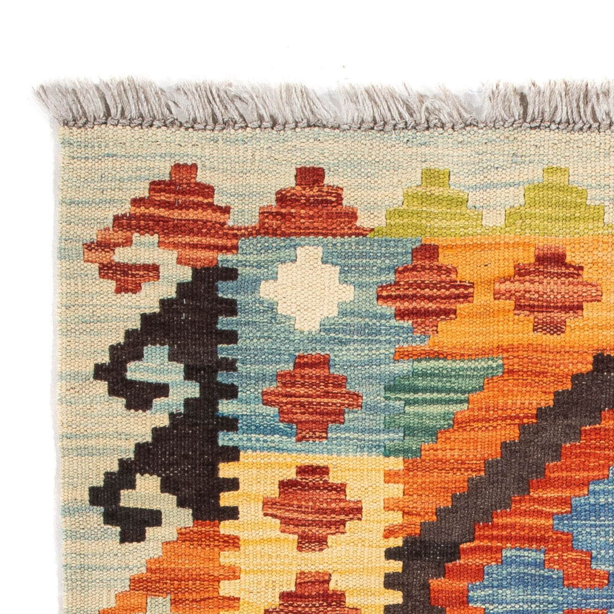 Kelim Carpet - Splash - 89 x 63 cm - flerfarvet