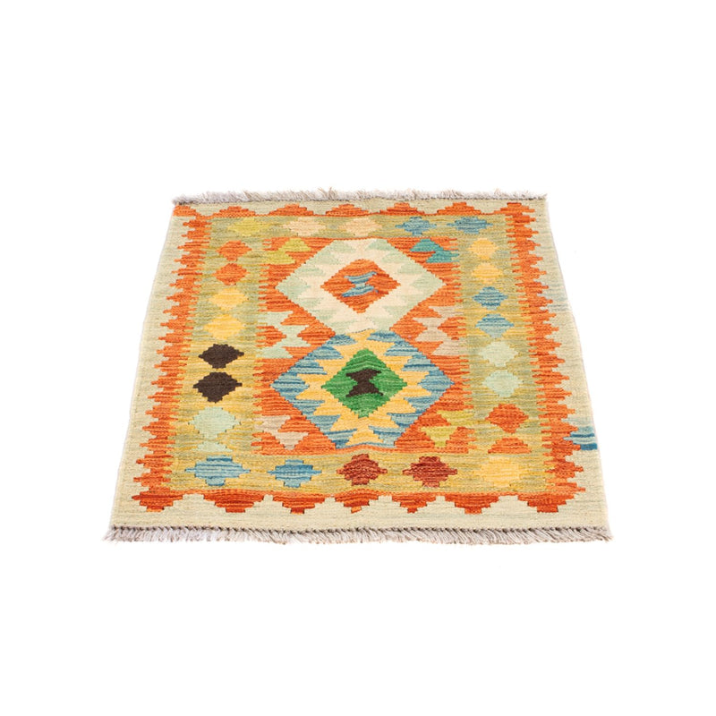 Kelim Carpet - Splash - 89 x 63 cm - flerfarvet