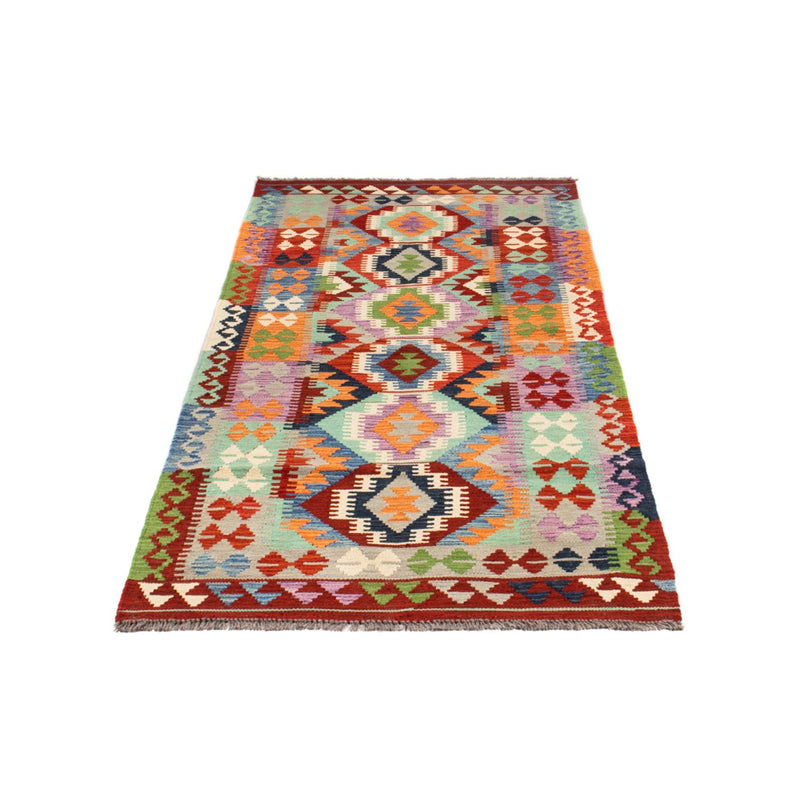 Løber Kelim Carpet - Splash - 208 x 86 cm - flerfarvet