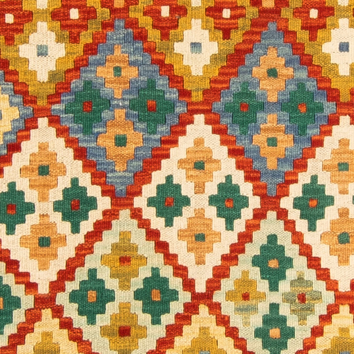 Løber Kelim Carpet - Splash - 297 x 80 cm - flerfarvet