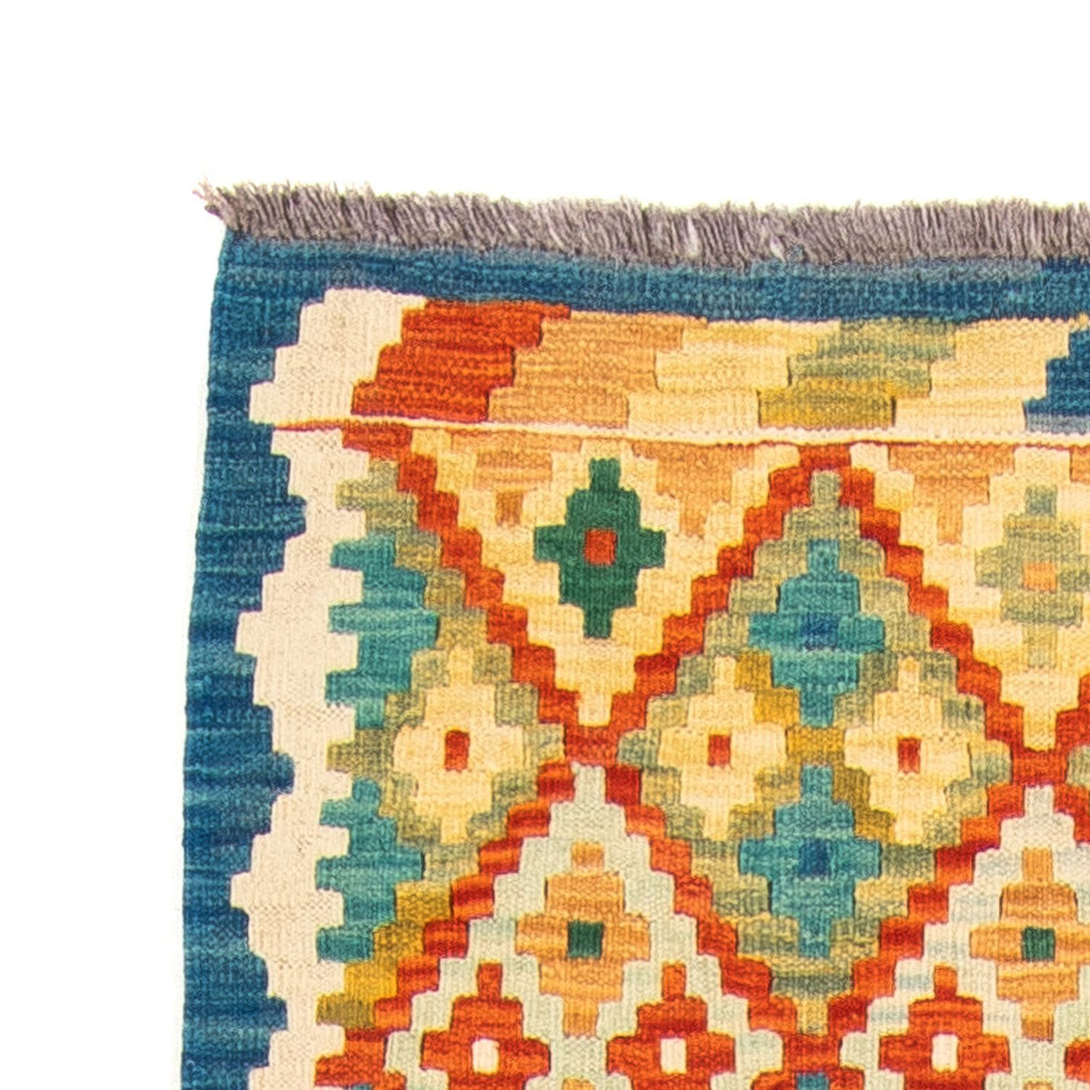 Løber Kelim Carpet - Splash - 297 x 80 cm - flerfarvet