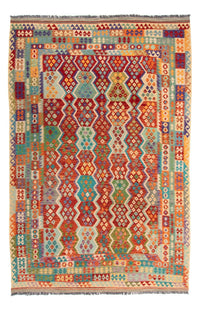 Kelim Carpet - Splash - 359 x 247 cm - flerfarvet