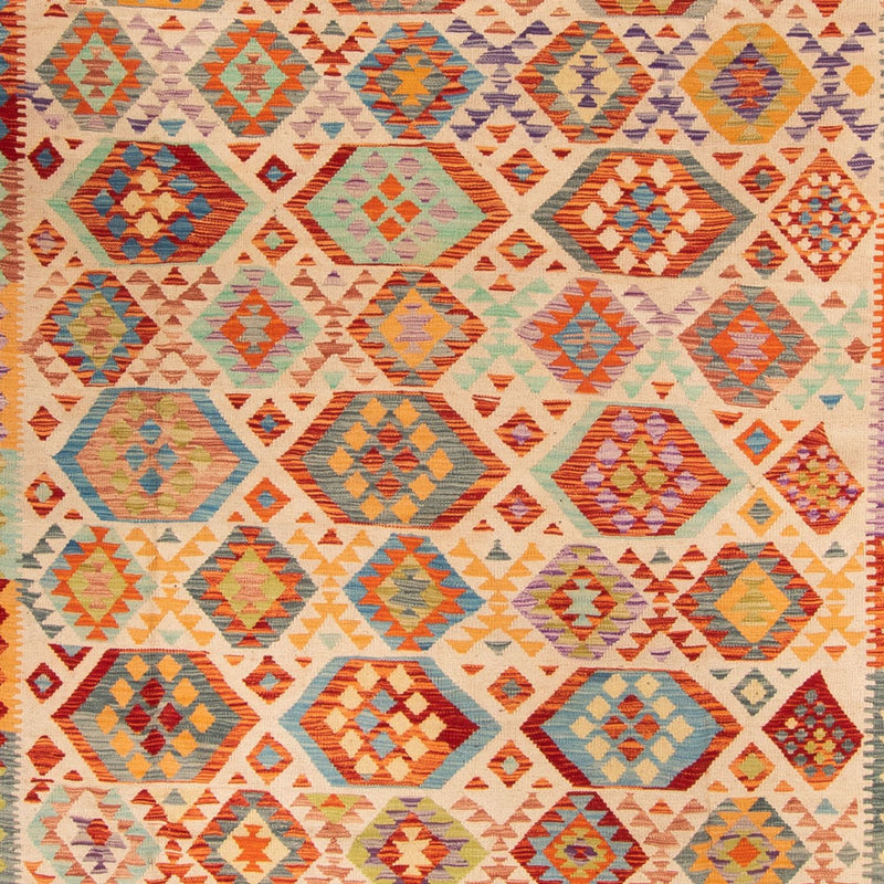 Kelim Carpet - Splash - 401 x 303 cm - flerfarvet