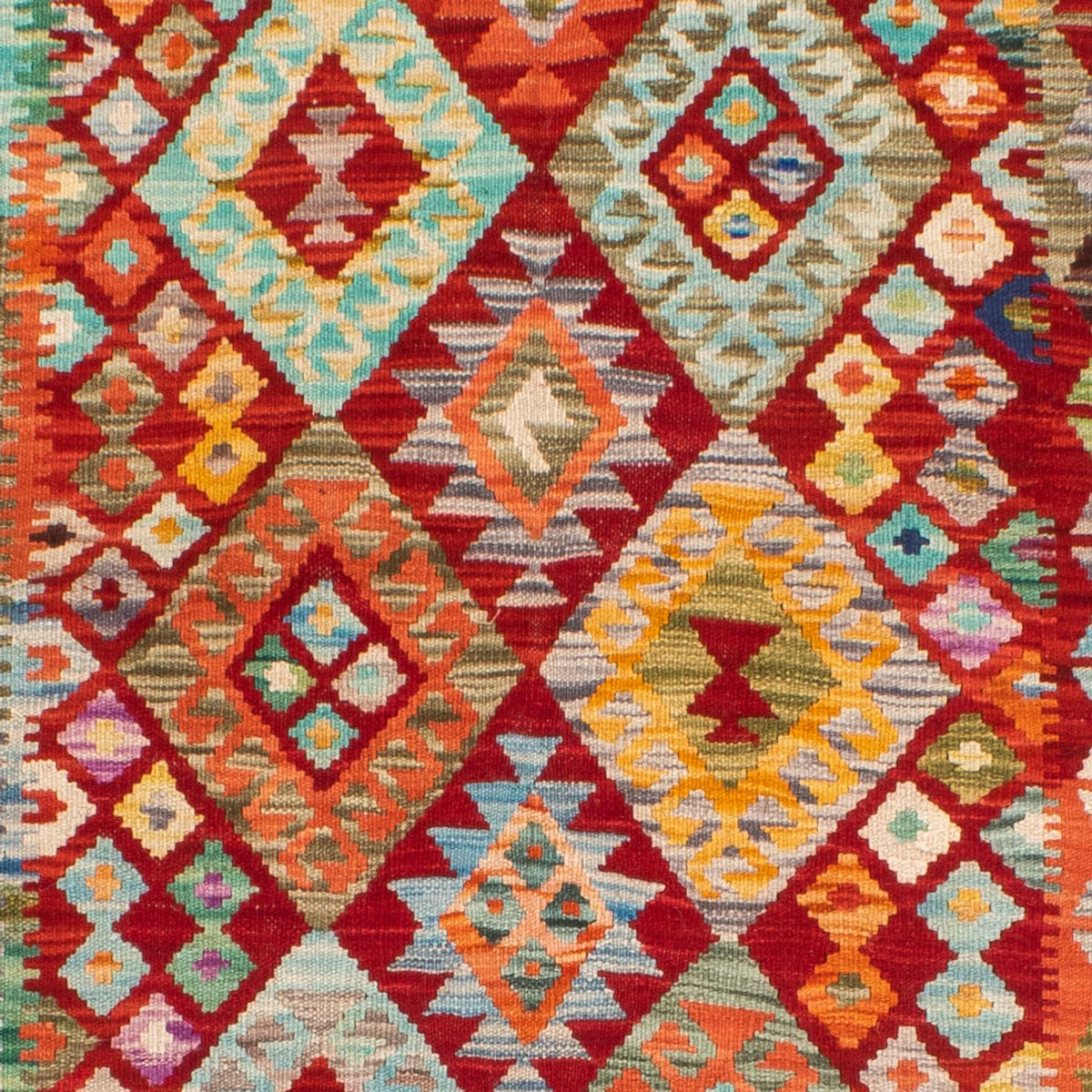 Kelim Carpet - Splash - 183 x 134 cm - flerfarvet