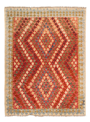 Kelim Carpet - Splash - 193 x 148 cm - flerfarvet