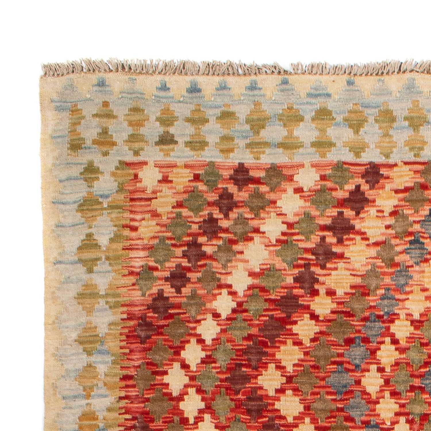 Kelim Carpet - Splash - 193 x 148 cm - flerfarvet