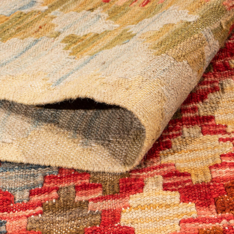 Kelim Carpet - Splash - 193 x 148 cm - flerfarvet