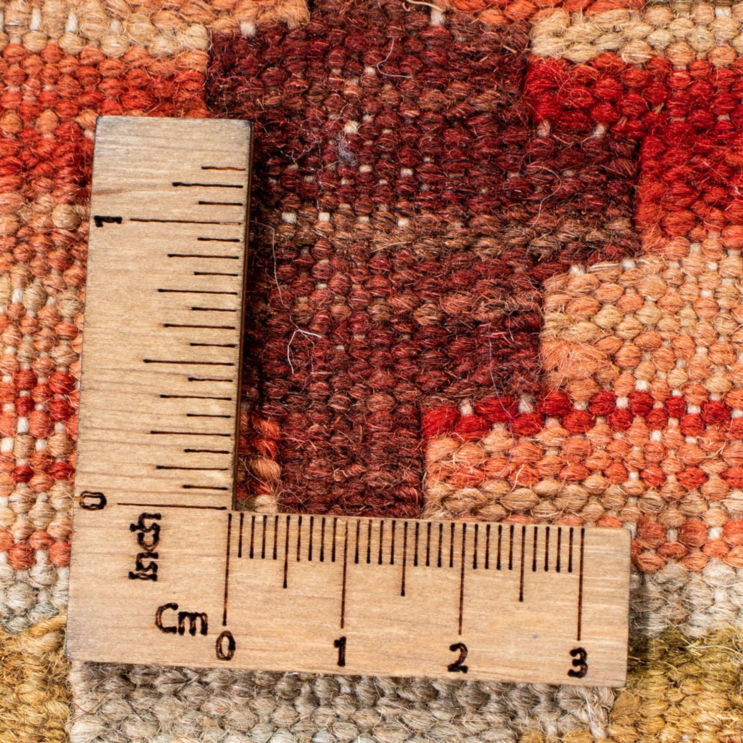 Kelim Carpet - Splash - 193 x 148 cm - flerfarvet