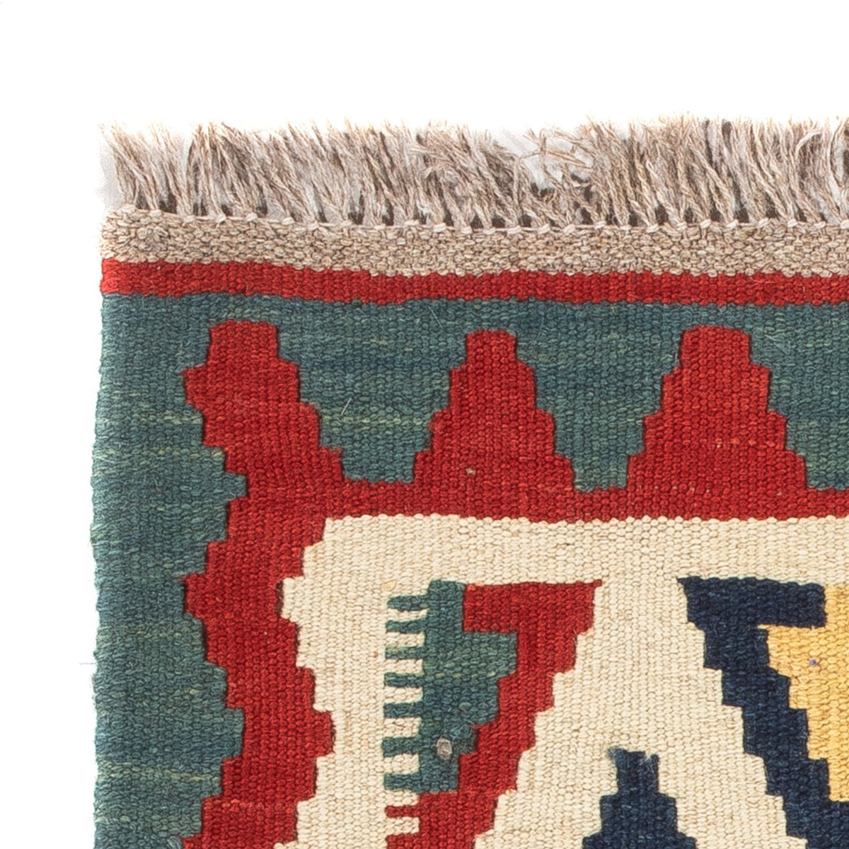 Kelim-tæppe - orientalsk - 60 x 40 cm - flerfarvet