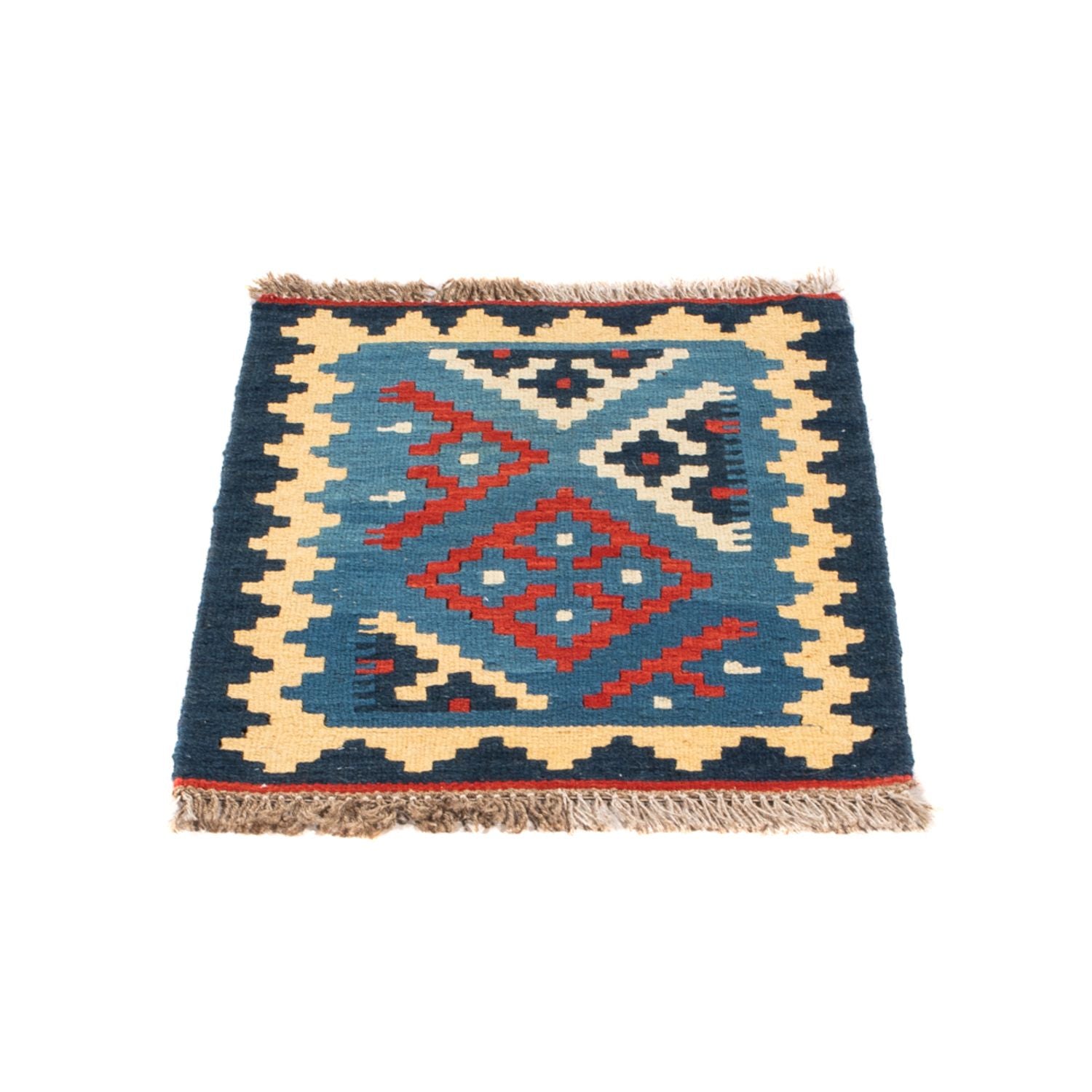 Kelim-tæppe - orientalsk - 60 x 40 cm - flerfarvet