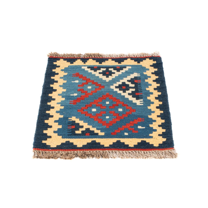 Kelim-tæppe - orientalsk - 60 x 40 cm - flerfarvet