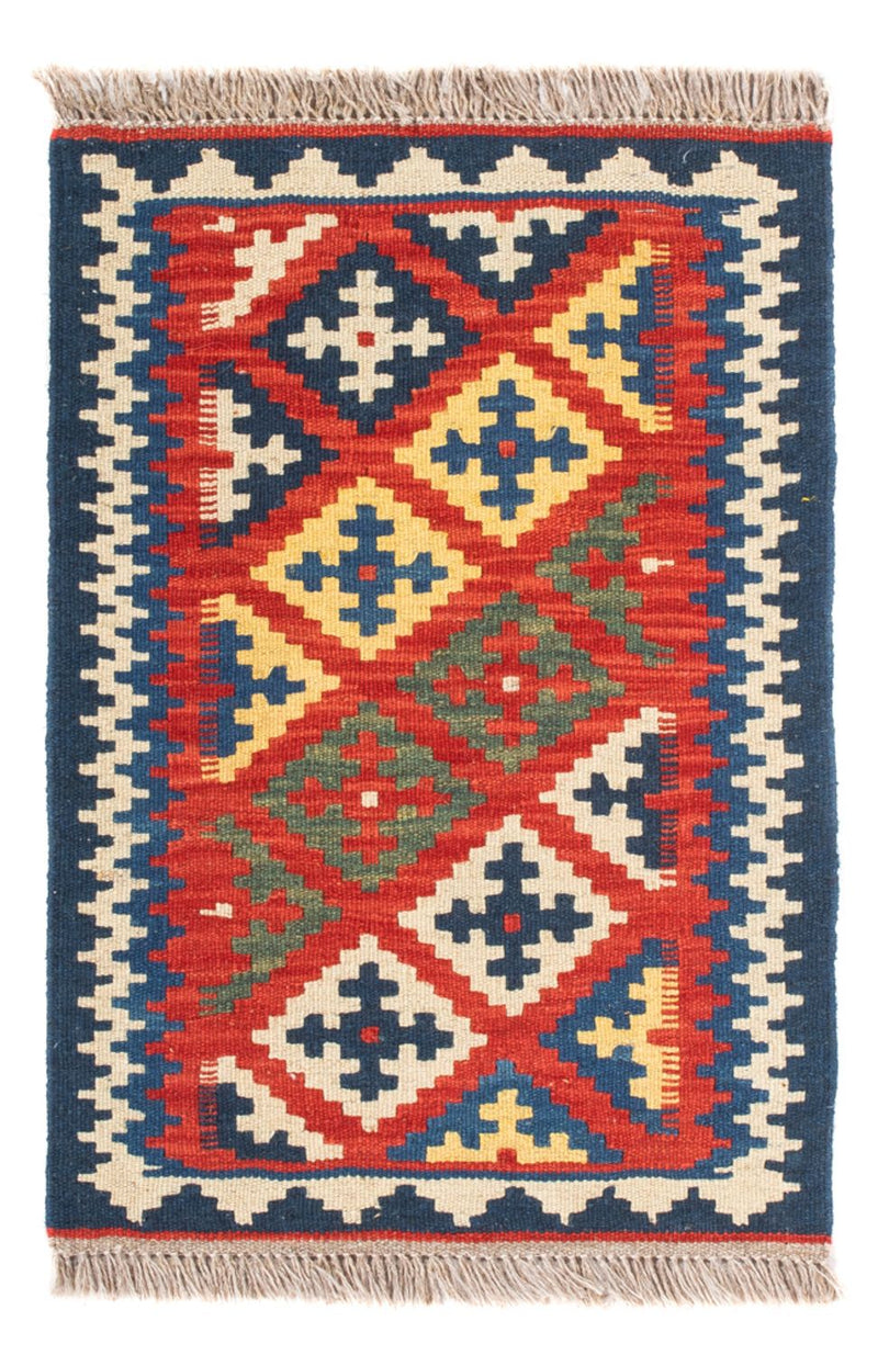 Kelim-tæppe - orientalsk - 60 x 40 cm - flerfarvet