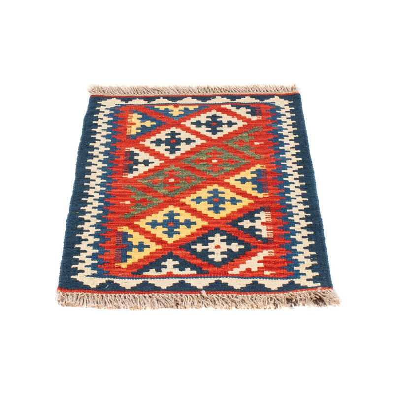 Kelim-tæppe - orientalsk - 60 x 40 cm - flerfarvet