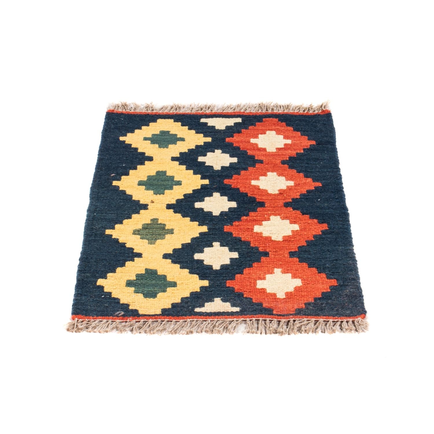 Kelim-tæppe - orientalsk - 60 x 40 cm - flerfarvet