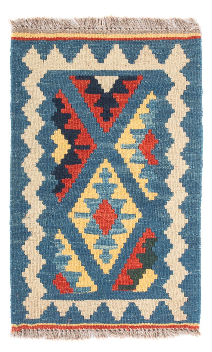 Kelim-tæppe - orientalsk - 60 x 40 cm - flerfarvet