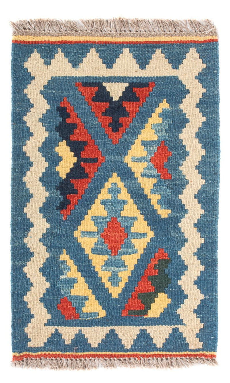 Kelim-tæppe - orientalsk - 60 x 40 cm - flerfarvet