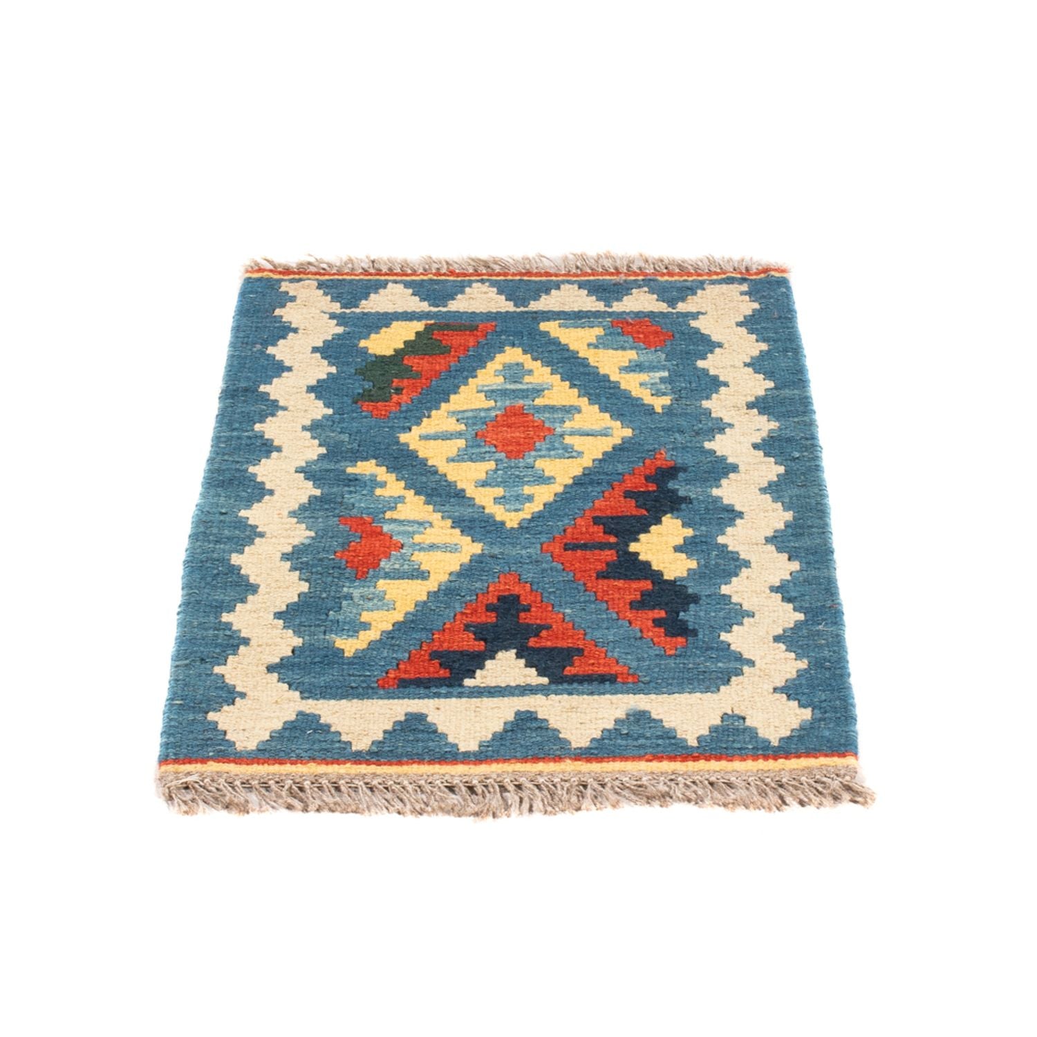 Kelim-tæppe - orientalsk - 60 x 40 cm - flerfarvet