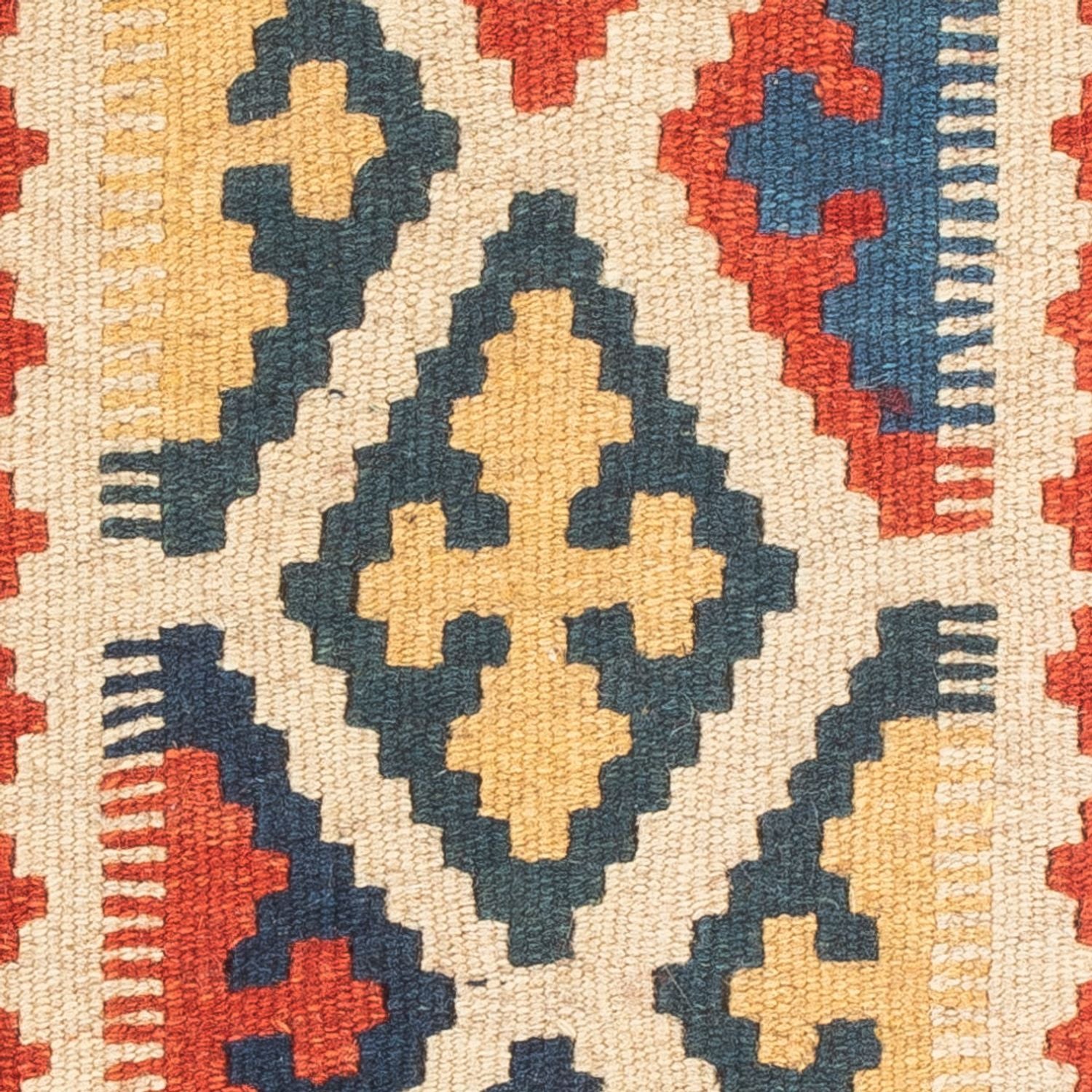 Kelim-tæppe - orientalsk - 60 x 40 cm - flerfarvet